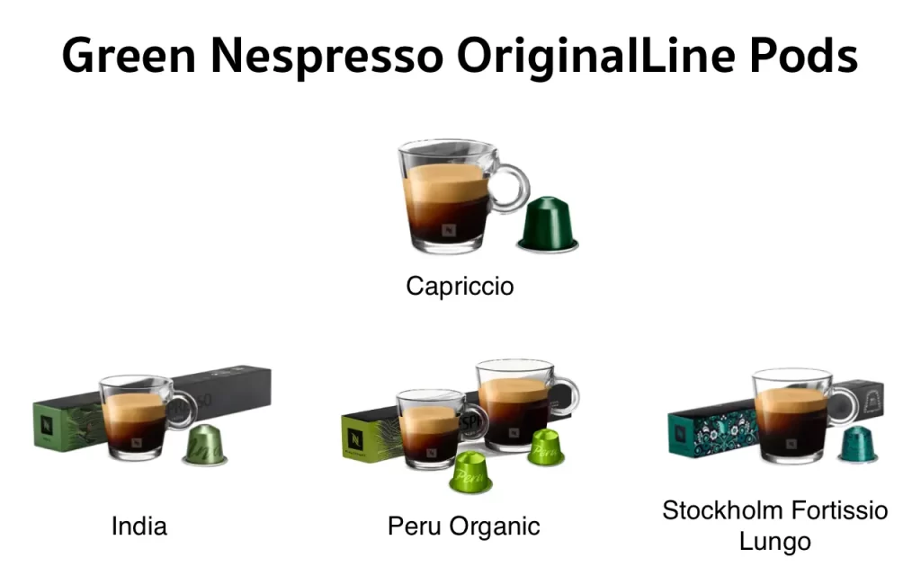 Nespresso Coffee Capsules Identification - Flavor Color & Type Guide